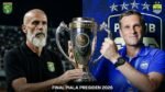 Pelatih Persebaya Eduargo vs Pelatih Persib Bandung Igor berebut Piala Presiden 2026.