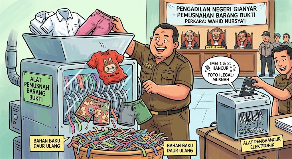 Sidang asusila di PN Gianyar - barang bukti dimusnahkan