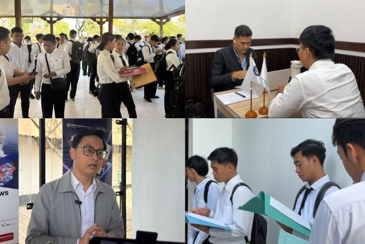 Seleksi Kru Kapal Pesiar yang diadakan Augustea Intcrews Membludak pada Selasa (11/8) di Istana Taman Jepun.