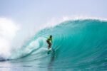 Rip Curl Cup Padang Padang 2026 invitees showcase their skills at Padang Padang, Bali.