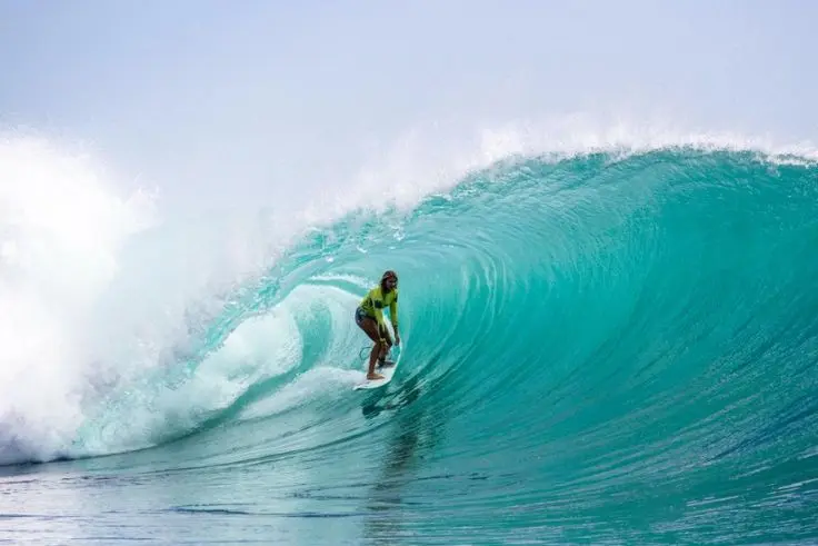 Rip Curl Cup Padang Padang 2026 invitees showcase their skills at Padang Padang, Bali.