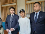 Betrand Peto bersama kuasa hukum/ Gugi Guntara