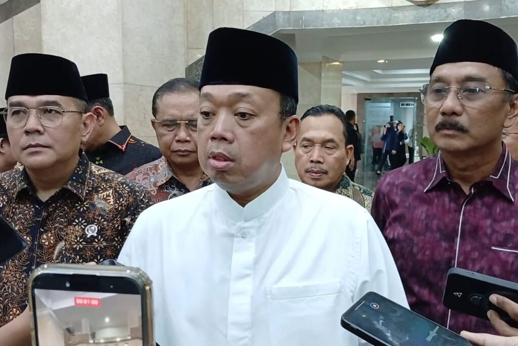 Menteri ATR/Kepala BPN Nusron Wahid saat ditemui di kantornya, Jakarta Selatan, Jumat (18/09/2026).