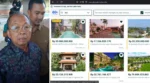 Foto Kolase Gubernur Bali, Wayan Koster dan Tangkapan Layar Hotel serta Villa Yang di Jual di OLX