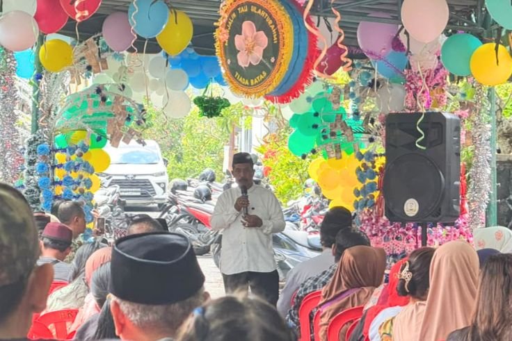 Pembina KAK Melati, Djoko Purnomo saat memberi sambutan.