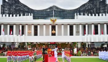 Upacara Hut RI ke-79 di gelar di Ibukota Nusantara (sumber foto: Sekretariat Negara)