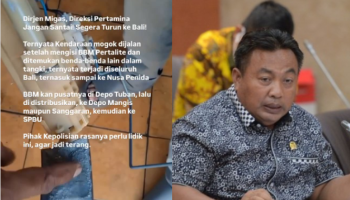 Anggota Komisi X DPR RI, Nyoman Parta minta Direksi Pertamina segera ke Bali terkait dugaan BBM Kotor. (sumber foto: tangkapan layar)