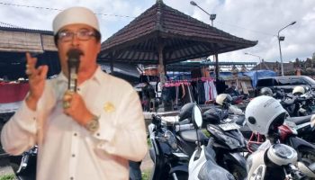 Praktik perdagangan di depan pura dianggap mengganggu kesucian pura.