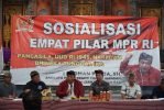 Anggota DPR RI I Nyoman Parta, S.H., melaksanakan kegiatan Sosialisasi Empat Pilar Kebangsaan di Banjar Kebon Kelod Belege, Kecamatan Blahbatuh, Kabupaten Gianyar, Senin (9/2/2026).