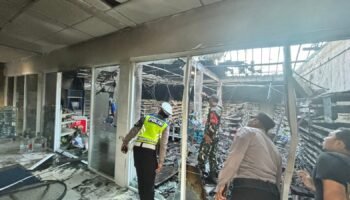 Kondisi pasca kebakaran.
