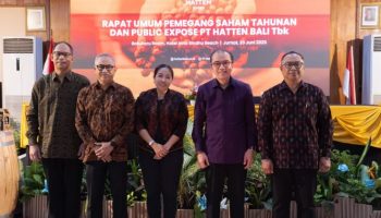 Executives of Hatten Wine Bali during the 2024 Annual General Meeting of Shareholders in Sanur.