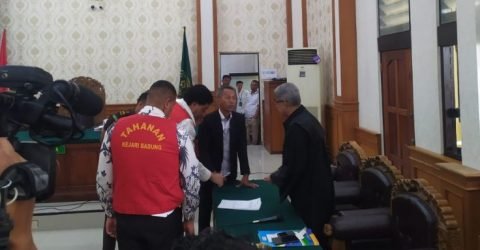 Sidang putusan kasus penembakan yang menewaskan Zivan Radmanovic di Pengadilan Negeri Denpasar.