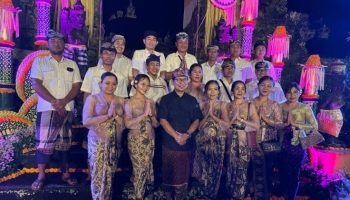 Badung Regent I Wayan Adi Arnawa attends the BBTF 2025 Cultural Dinner in Bongkasa Pertiwi, supporting sustainable tourism and local culture.